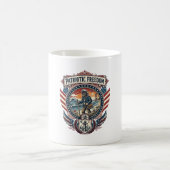 Patriottische Strandjutter Vector Graphic T-shirt_ Koffiemok (Center)