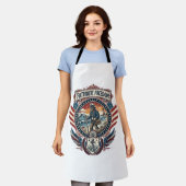 Patriottische Strandjutter Vector Graphic T-shirt_ Schort (Gedragen)