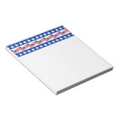 Patriottische streep notitieblok (Schuin)