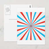 Patriottische strepen briefkaart (Voorkant / Achterkant)