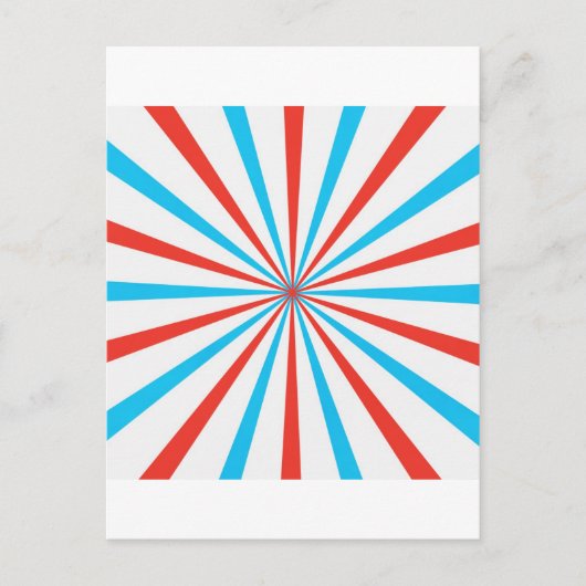 Patriottische strepen briefkaart (Voorkant)
