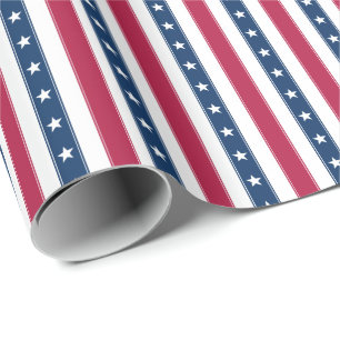 Patriottische strepen en sterren (kleine schaal ve cadeaupapier