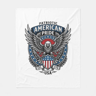 Patriottische Strijdhavik Patriottische Adelaar &  Fleece Deken