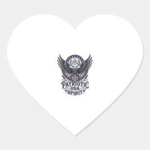 Patriottische Strijdhavik Patriottische Adelaar &  Hart Sticker