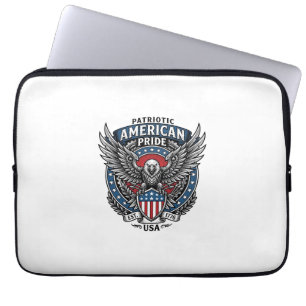 Patriottische Strijdhavik Patriottische Adelaar &  Laptop Sleeve