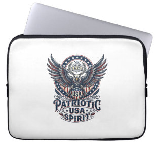 Patriottische Strijdhavik Patriottische Adelaar &  Laptop Sleeve
