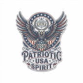 Patriottische Strijdhavik Patriottische Adelaar & Sticker (Voorkant)