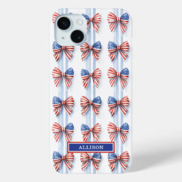 Patriottische Strikken Met Monogram Case-Mate iP iPhone 15 Mini Hoesje