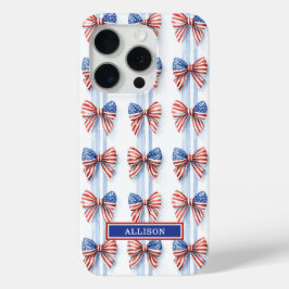 Patriottische Strikken Met Monogram Case-Mate iP iPhone 15 Pro Case