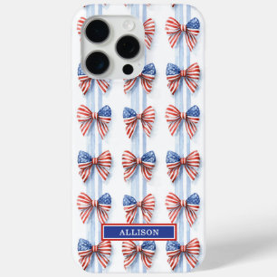 Patriottische Strikken Met Monogram Case-Mate iP iPhone 15 Pro Max Hoesje