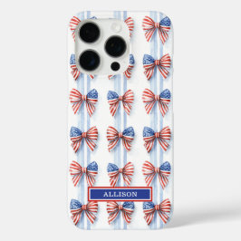 Patriottische Strikken Met Monogram Case-Mate iP iPhone 16 Pro Hoesje