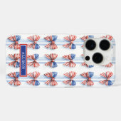 Patriottische Strikken Met Monogram Case-Mate iP iPhone Case (Achterkant (horizontaal))