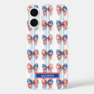 Patriottische Strikken Met Monogram Case-Mate iP iPhone 16 Hoesje