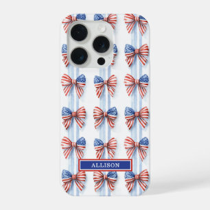 Patriottische Strikken Met Monogram Case-Mate iP iPhone 15 Pro Case