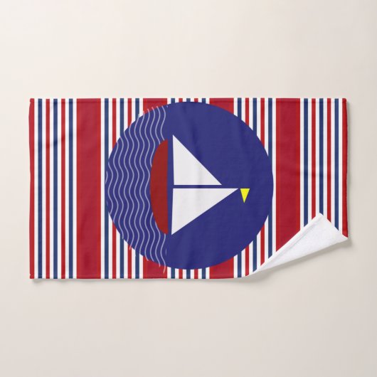 Patriottische strips voor het verzorgen van een ke bad handdoek (Handdoek)