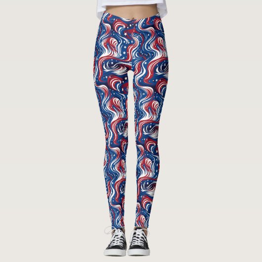 Patriottische stromen Leggings - Plezier (Voorkant)
