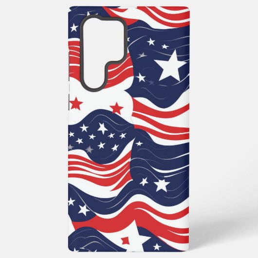Patriottische stroom samsung galaxy hoesje (Achterkant)