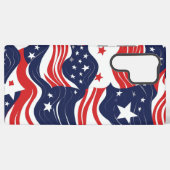 Patriottische stroom samsung galaxy hoesje (Achterkant horizontaal)