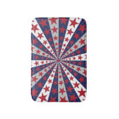 Patriottische Sunburst: kunstwerk met Amerikaanse Badmat (Voorkant Verticaal)