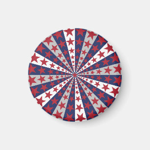 Patriottische Sunburst: kunstwerk met Amerikaanse  Magneet