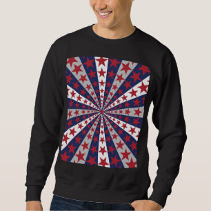 Patriottische Sunburst: kunstwerk met Amerikaanse  Trui