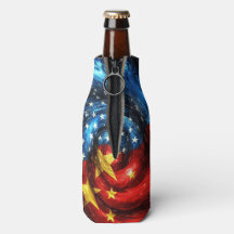 Patriottische Swirl USA China Geïsoleerde Fleshoes