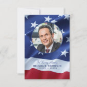 Patriottische sympathie Memorial Foto veteran Fune Bedankkaart (Voorkant)