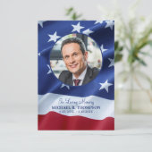 Patriottische sympathie Memorial Foto veteran Fune Bedankkaart (Staand voorkant)