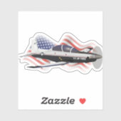 Patriottische T-6 Texaan II Trainer Vliegtuig Sticker (Vel)