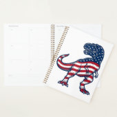 Patriottische T-Rex Amerikaanse Vlag Dinosaurus On Planner (Display)