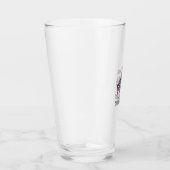 Patriottische T-Rex Amerisaurus Rex Witte Shirt On Glas (Rechts)