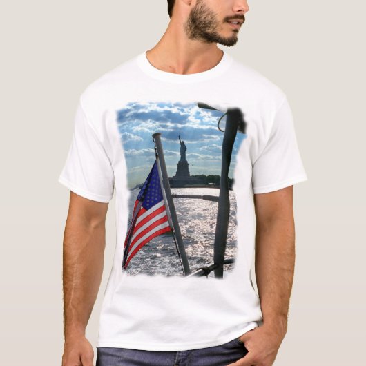 Patriottische T-shirt Liberty & Justice for All (a (Voorkant)