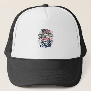 Patriottische T-shirt: vrijheid gaat nooit uit de Trucker Pet