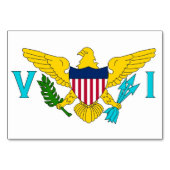 Patriottische tabelkaart met vlag van de Maagdenei Kaart (Voorkant)