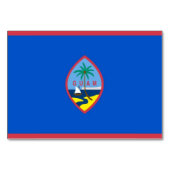 Patriottische tabelkaart met vlag van Guam Kaart (Voorkant)