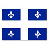 Patriottische tabelkaart met vlag van Quebec Kaart (Achterkant)