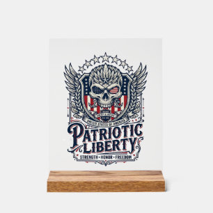 Patriottische Tactische Adelaar Schedel Militaire Acryl Bord