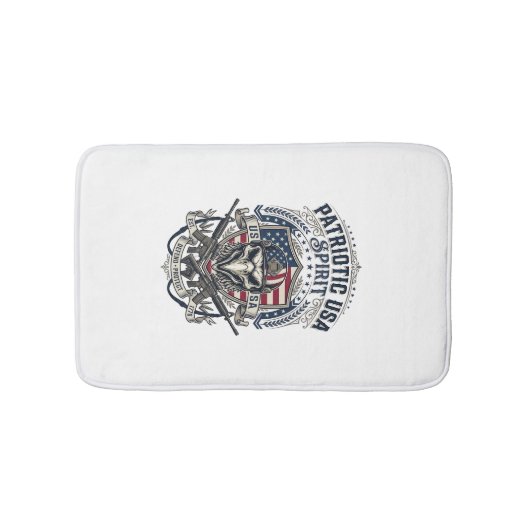 Patriottische Tactische Adelaar Schedel Militaire  Badmat (Voorkant)