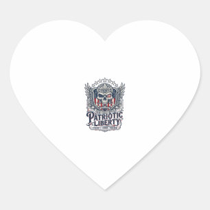 Patriottische Tactische Adelaar Schedel Militaire Hart Sticker