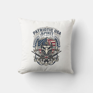 Patriottische Tactische Adelaar Schedel Militaire Kussen