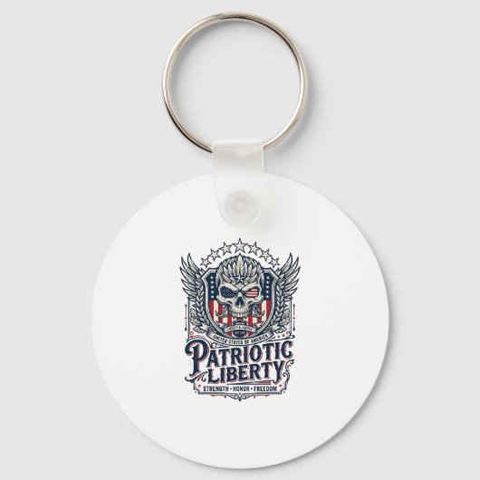 Patriottische Tactische Adelaar Schedel Militaire Sleutelhanger (Voorkant)