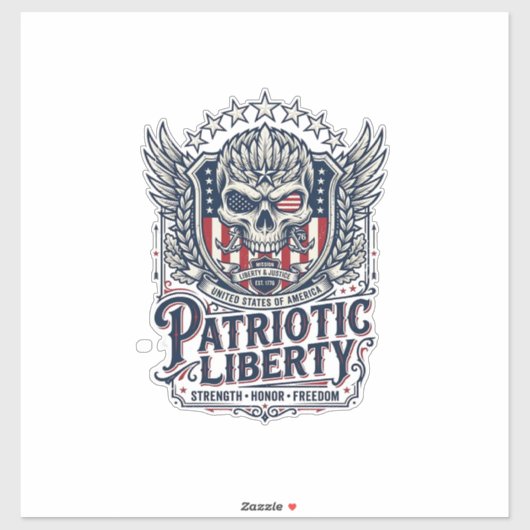 Patriottische Tactische Adelaar Schedel Militaire Sticker (Vel)