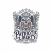 Patriottische Tactische Adelaar Schedel Militaire Sticker (Voorkant)