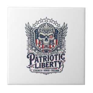 Patriottische Tactische Adelaar Schedel Militaire Tegeltje