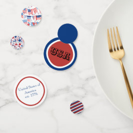 🎉 Patriottische tafel Confetti
