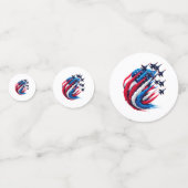 Patriottische Tafelconfetti Confetti (Voorkanten)