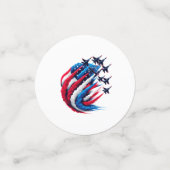 Patriottische Tafelconfetti Confetti (Kleine voorkant)