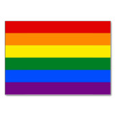 Patriottische tafelkaart met LGBT-vlag Kaart (Voorkant)