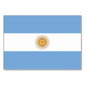Patriottische tafelkaart met vlag van Argentinië Kaart (Voorkant)