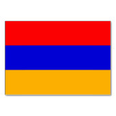 Patriottische tafelkaart met vlag van Armenië Kaart (Achterkant)